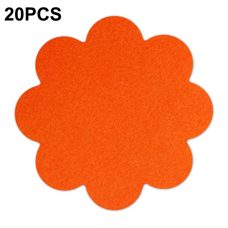 20Pcs Flower Pot Inner Bottom Mat Prevent Soil Leakage Flower Shape Plant Pot Bottom Hole Pad