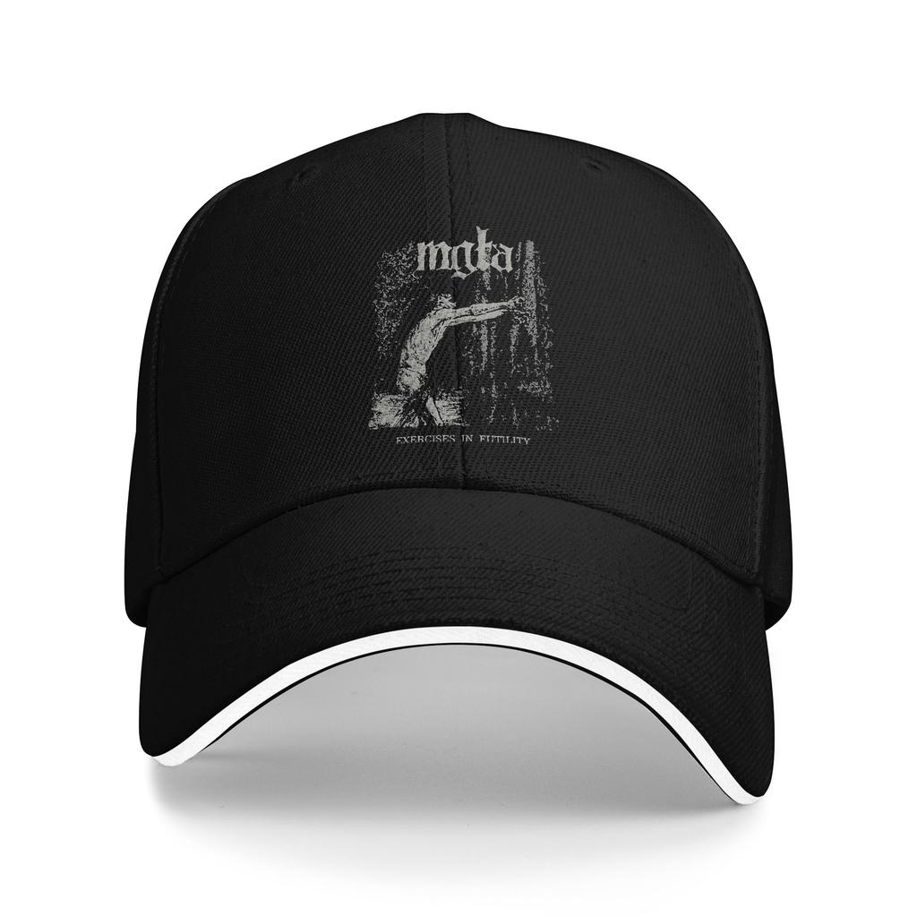 Erwachsene Retro Mgla Schwarz Metall Sandwich Kappen Mode Baseballkappe Snapback Kappen Musik Sonnenhüte Atmungsaktive Rennkappe Sommer