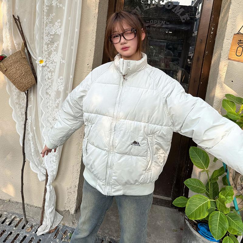 2025 winter new padded clothes women's Korean ins warm, comfortable, simple and versatile bread jacket thickened cotton jacket
