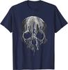Melting Skull Black White Art Graphic Gothic TShirt Homme Mens T Shirt Men Clothing Graphic T Shirts Cotton Daily Tees