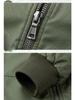 Herren Plus Size Lockere Baumwoll-Baseballjacke - Herbst/Winter Pilot Style Oberbekleidung.
