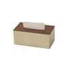 Moderne leren tissuebox