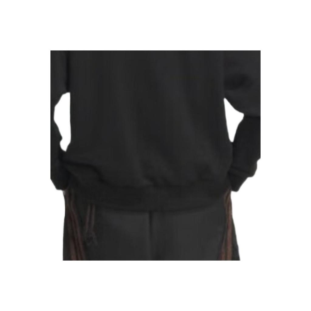 Adidas Originals Street Roaming Series Sports Crew Neck Long Sleeve Sweatshirt Women Sweatshirt Black KB1924