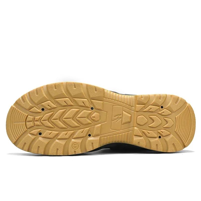 Anti Slip and Wear-resistant Hiking Shoes Comfortable Desert Work Boots Autumn  Winter Platform  Ankle Boots Men's Hiking Shoes