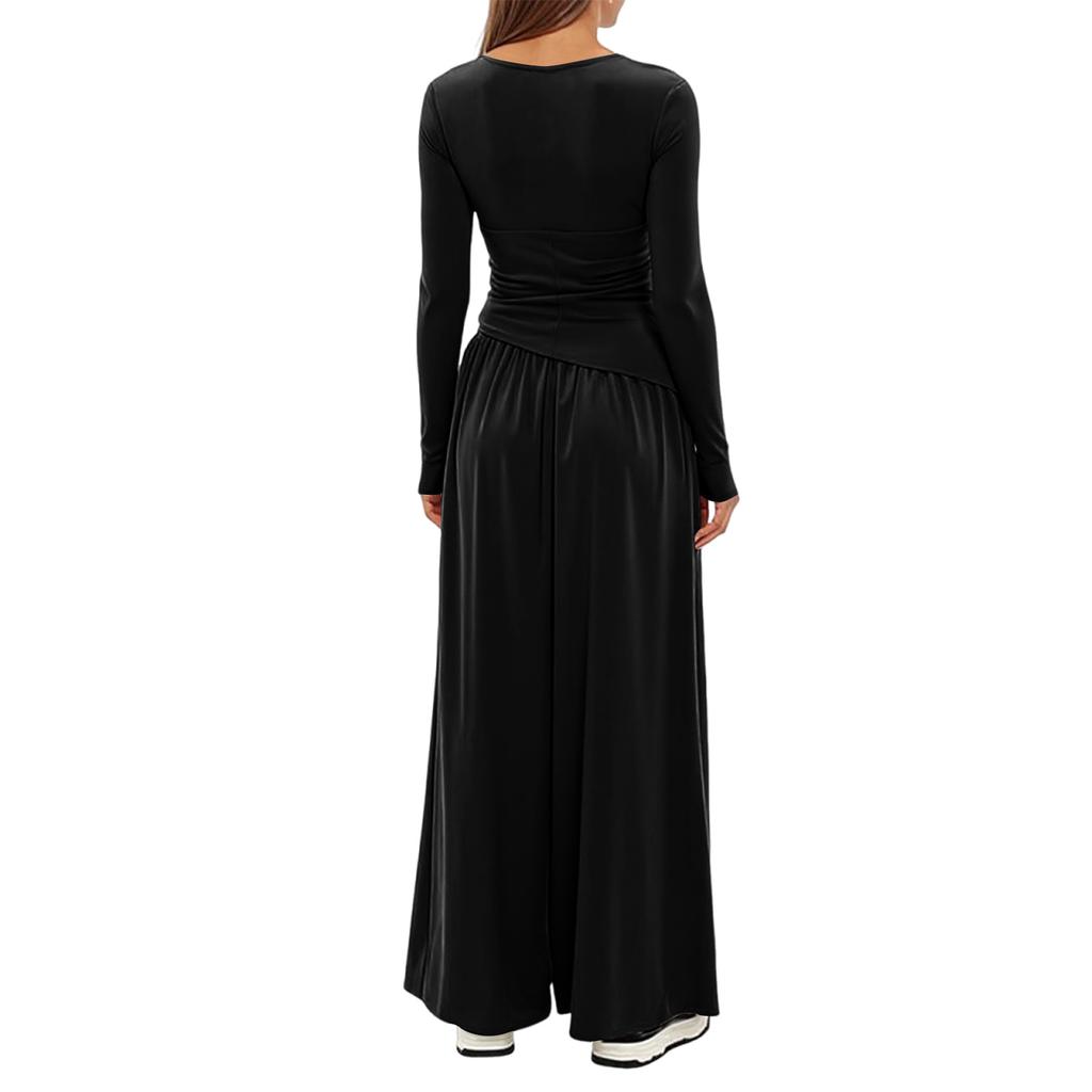 Two Piece Sets For Women Casual Loose Long Sleeve Shirts And High Waisted Drawstring Shorts Tracksuit Fall Outfits