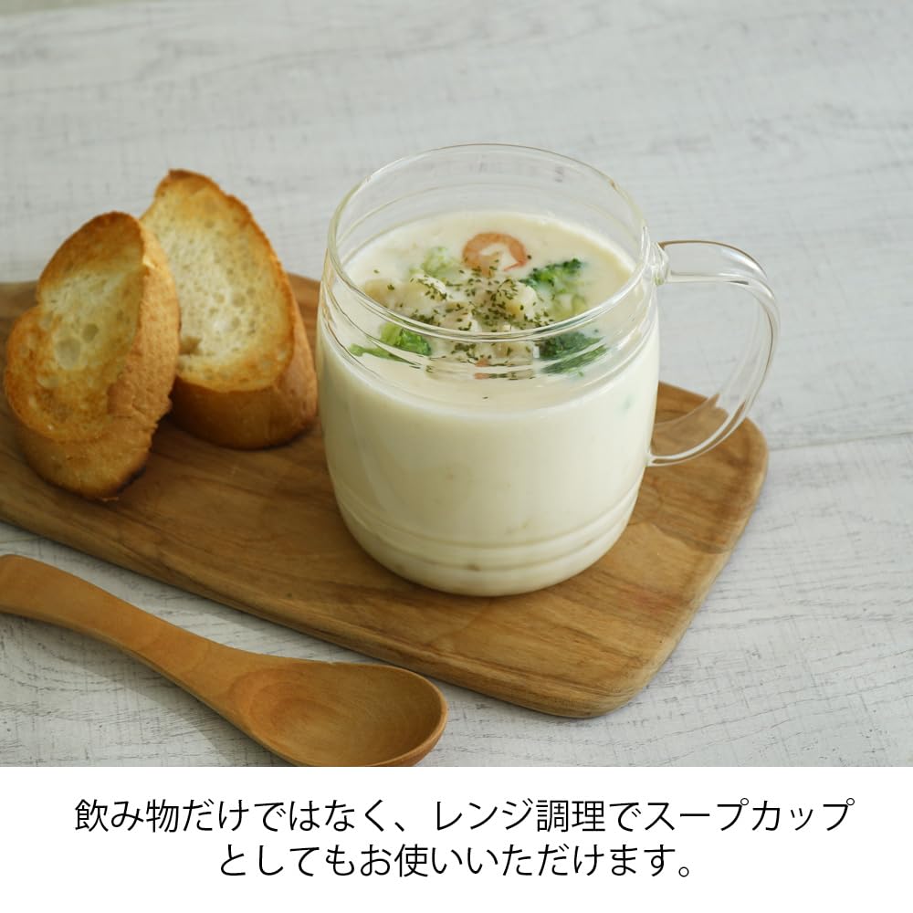 HARIO Glass Barrel 620mL Beer Glass Dishwasher and Microwave Made in Heat-Resistant Mug, Safe, Japan, HGB-620-M