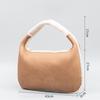 Mode automne hiver peluche cuir souple sac aisselle pour femmes grande capacité sacs à bandoulière féminins sacs hobo de banlieue