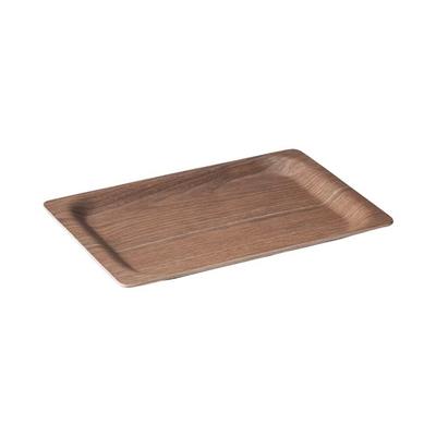 SCS Tray 315x195mm Walnut Processed Wooden Tray 27653 Non-slip