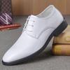Lace Up Breathable In Summer Oxfords Shoes Social Shoe Male Pointed Toe Men's Formal Black  Style Cheap Liquidation Official