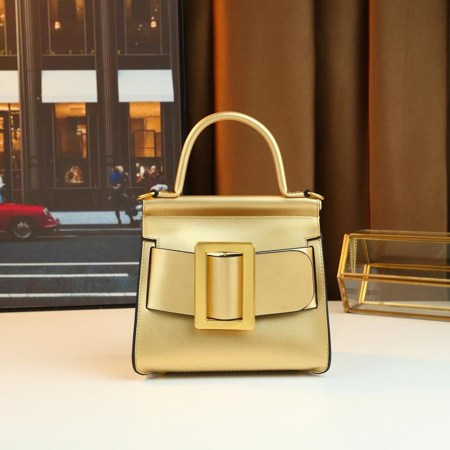 

Trendy Temperament Versatile Shoulder Crossbody Versatile Bag Simple Fashion Belt Buckle Square Portable Women S Bag золотой