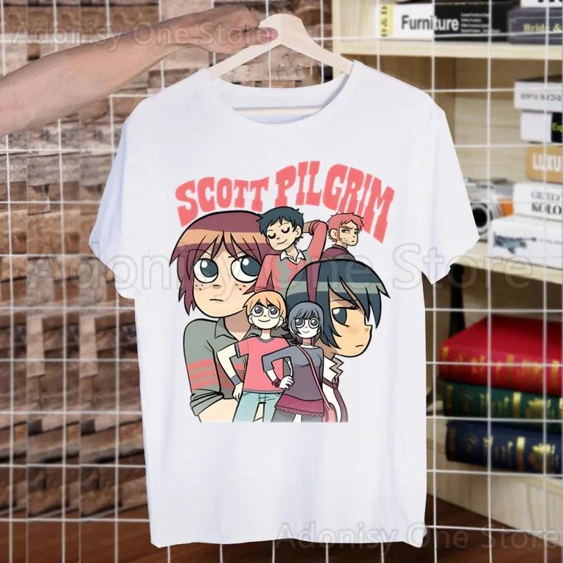 Scott Pilgrim Men's Casual Printing Men's T-shirt High-fashioned Short-sleeved T-shirt Men Shirt T Shirt