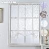 1PC żakardowa rzymska zasłona kwiat tiul okno pręt kieszeń kuchnia sama zasłona do salonu
