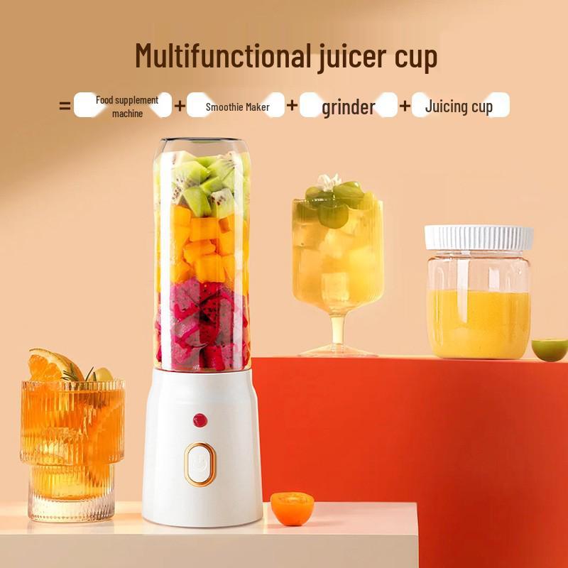 Compact Rechargeable Multi-Function Juicer & Ice Crusher for Baby Food, Smoothies, and Fruit Juice