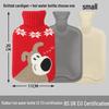 Old-Fashioned Rubber Hot Water Bottle for Stomach Warming