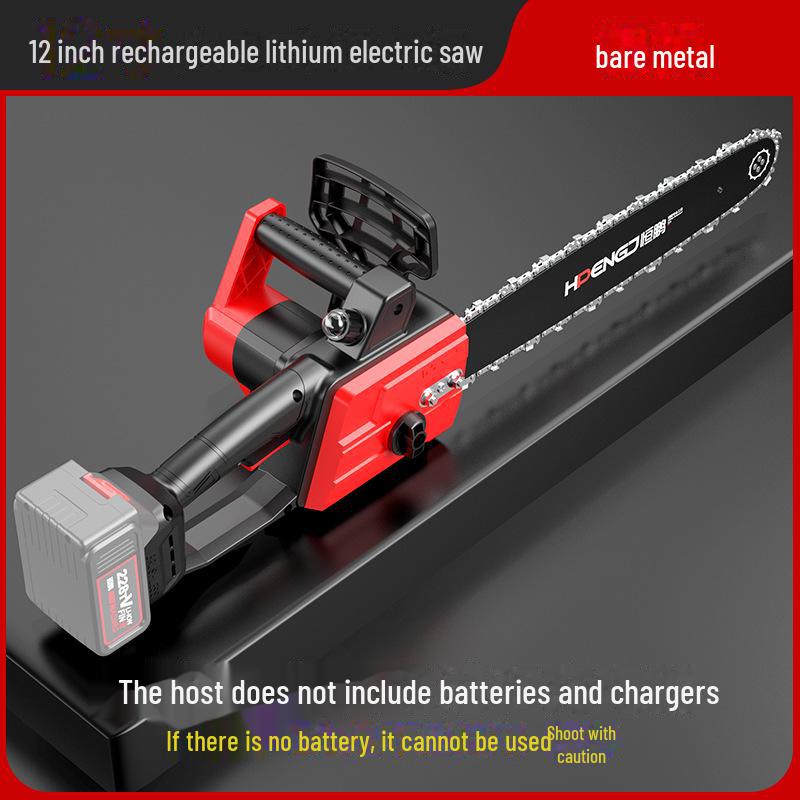 

Электрическая цепная пила 21 В, 12 дюймов, перезаряжаемая - одноручный, портативный, ручной, инструмент для лесозаготовки и обрезки с литиевым аккумулятором