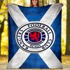 1pc Glasgow Rangers Theme Blanket - Digital Print, Polyester, Cozy for All Seasons, Perfect for Outdoor, and Travel