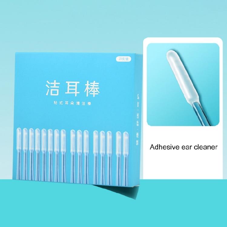 Family Ear Cleaning 20Pcs Disposable Soft Adhesive Ear Tools Safe for Kids and Elderly Ear Health Travel or Home oUse