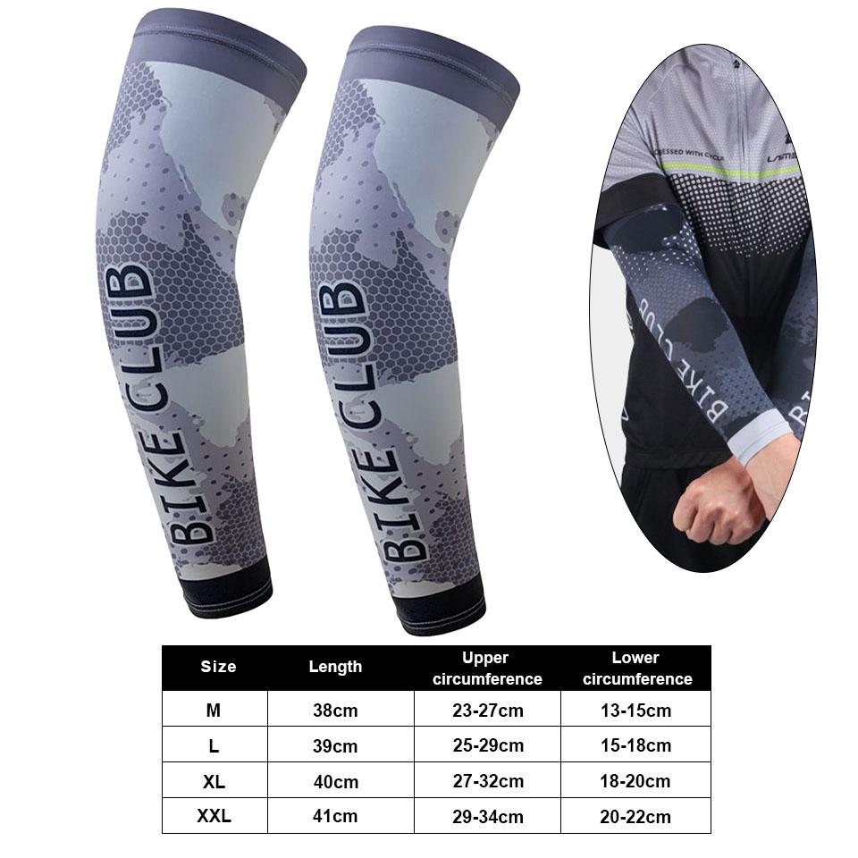 Confezione da 2 copribraccia da ciclismo, protezione solare UV, polsini e scaldabraccia da basket