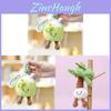 Plush Fruit Toy Coconut Keychain With Soft Polyester Filling For Girls Gift
