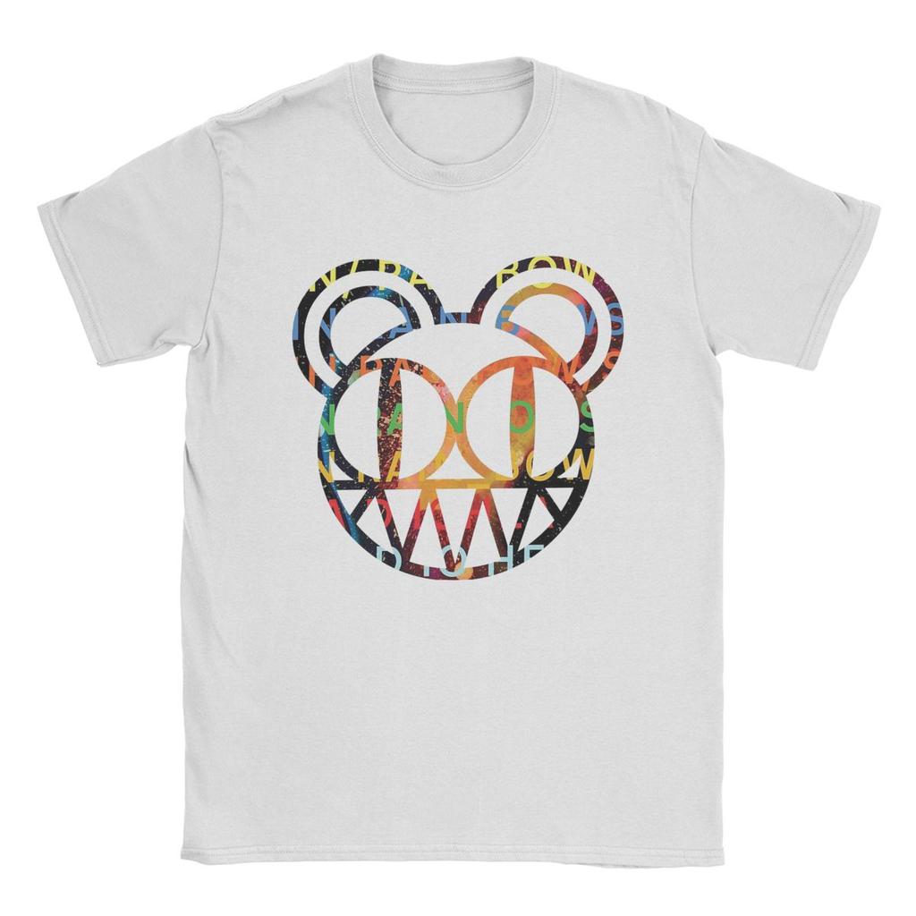 Radiohead T-Shirt Herren Baumwolle Vintage T-Shirt Rundhals Kurzarm Kleidung Einzigartig