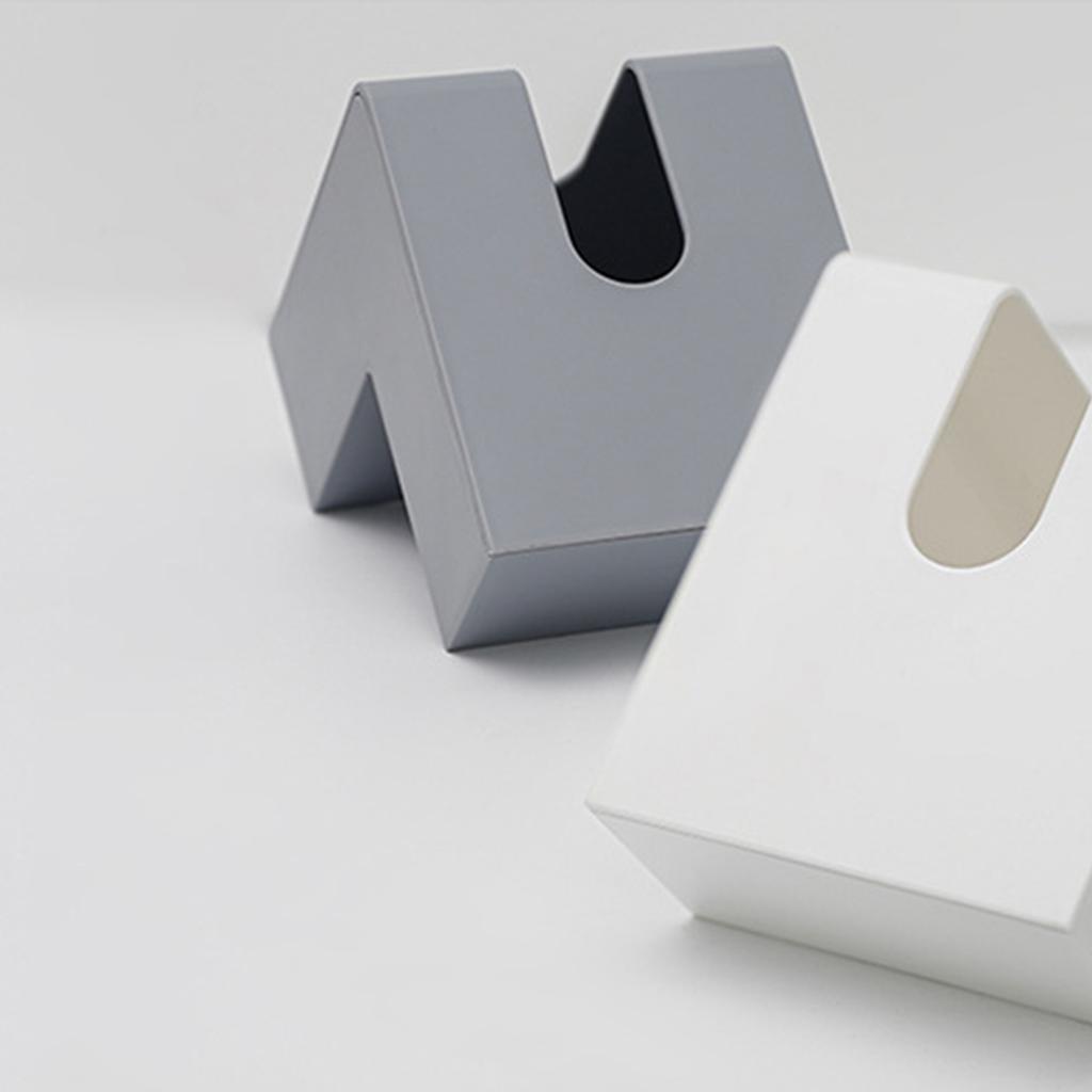 Nordic Style Plastic Tissue Box Holder Personality Simplicity Tissue Storage Box for Restaurant