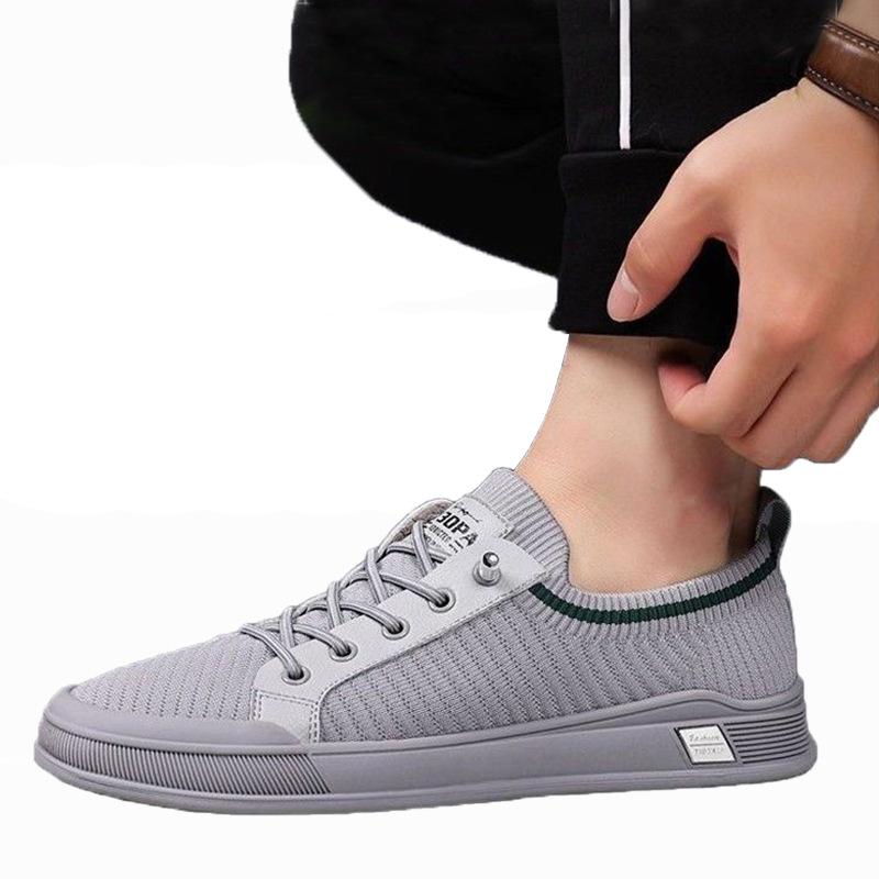 Comfortable Men's Single Shoes Lace Up Lightweight Men's Dad Flat Shoes 2025 Spring/summer New Sports Shoes Mesh Casual