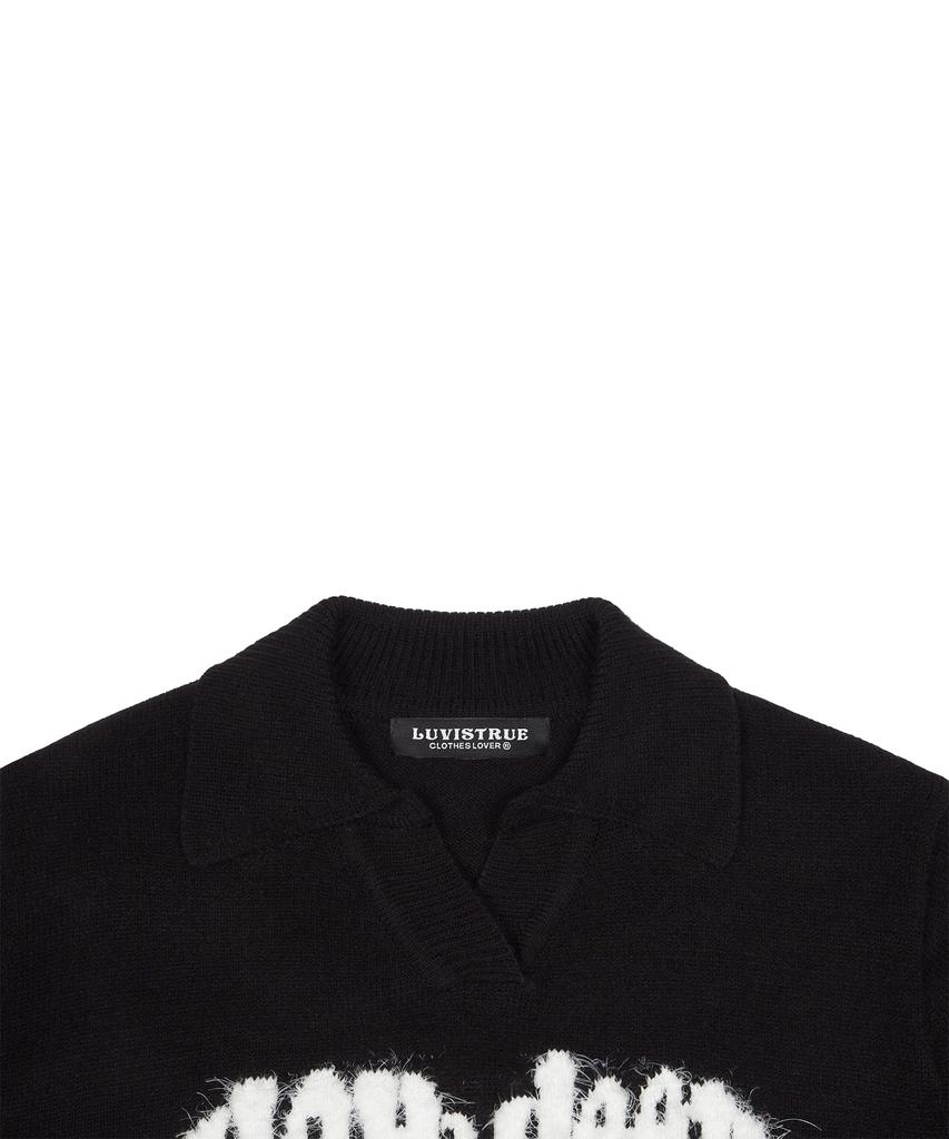 LUVISTRUE Love Collar Knit(Black)