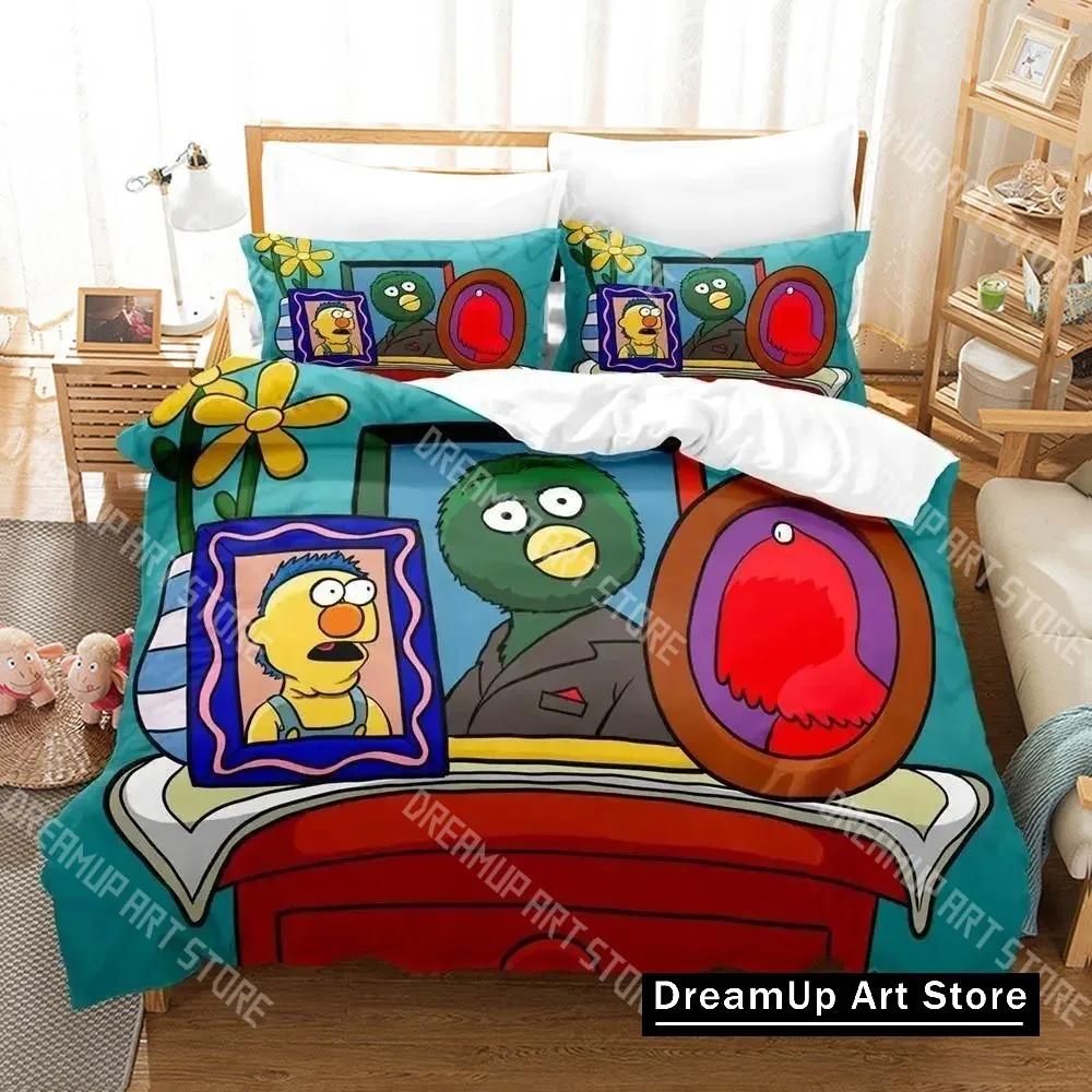Dont Hug Me Im Scared Bedding Set Single Twin Full Queen King Size Bed Aldult Kid Bedroom Duvetcover Anime Bed