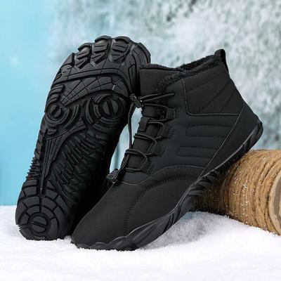 Schneestiefel Herren Winterschuhe Barfuß Stiefeletten 36-46 Paar Schneeschuhe Outdoor Wanderschuhe Fell Warme Plüschstiefel