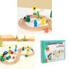 Wooden Childrens Train Track Toy For Creative Play And Development
