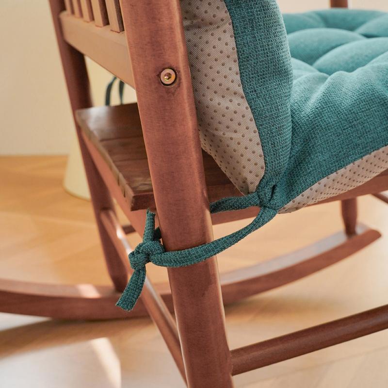 Cotton Linen Thick Cushion Sitting for A Long Time In The Office Protecting The Waist and Backrest Folding Lounge Chair Cushions Anti Slip Seat Mat