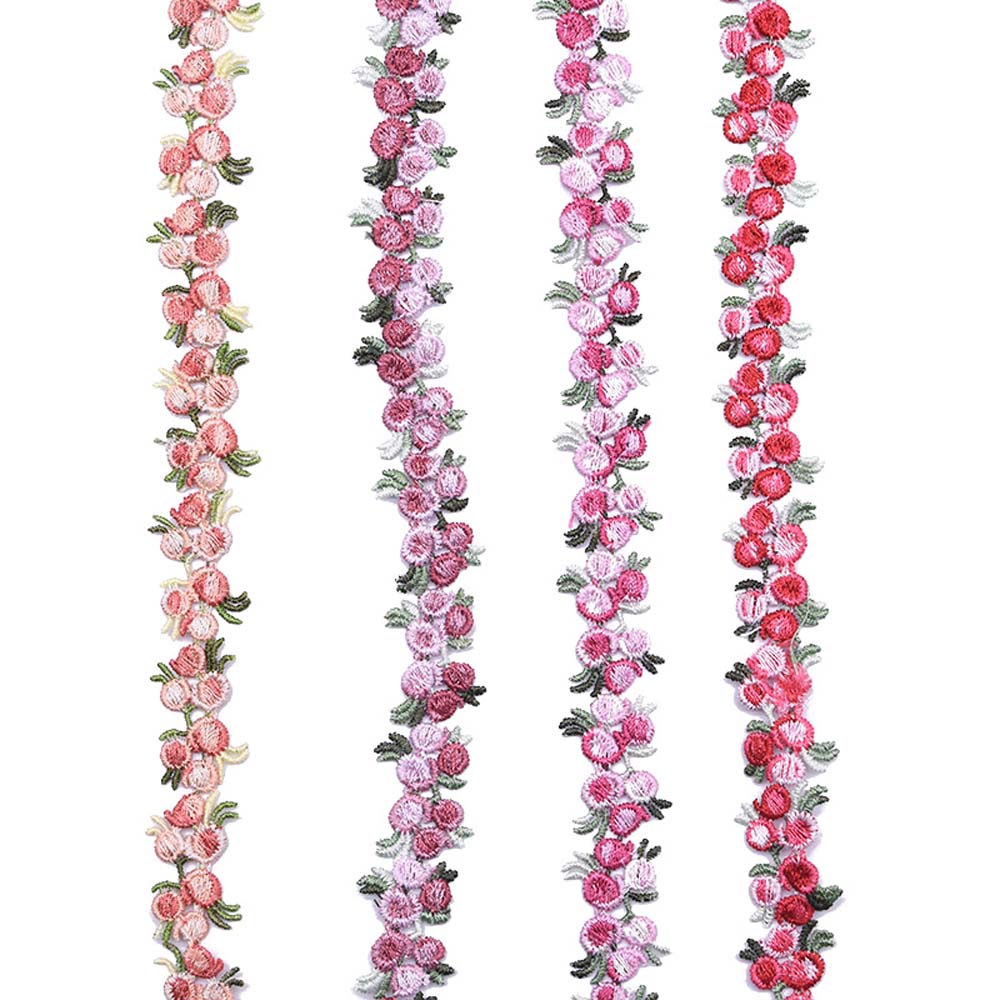 Dress Decoration Flower Embroidered Garment Accessories Lacework Polyester Lace Apparel Sewing Lace