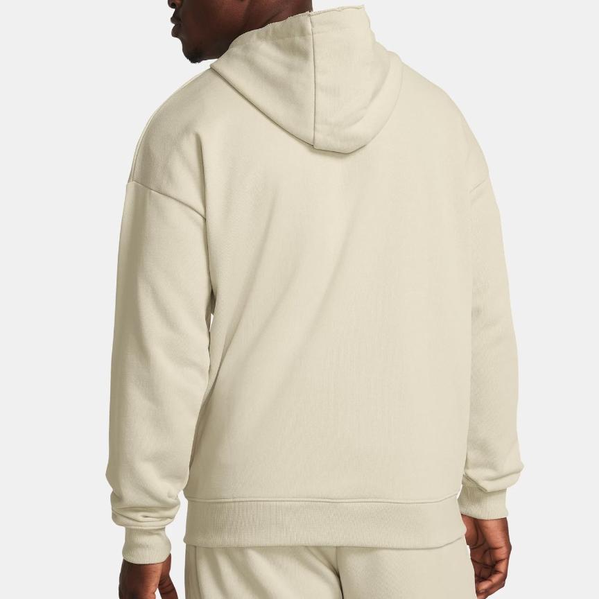 Under Armour Project Rock Solid Color Hooded Zip-Up Casual Jacket Men Jacket Dusty-Pink Gray 1383598-273