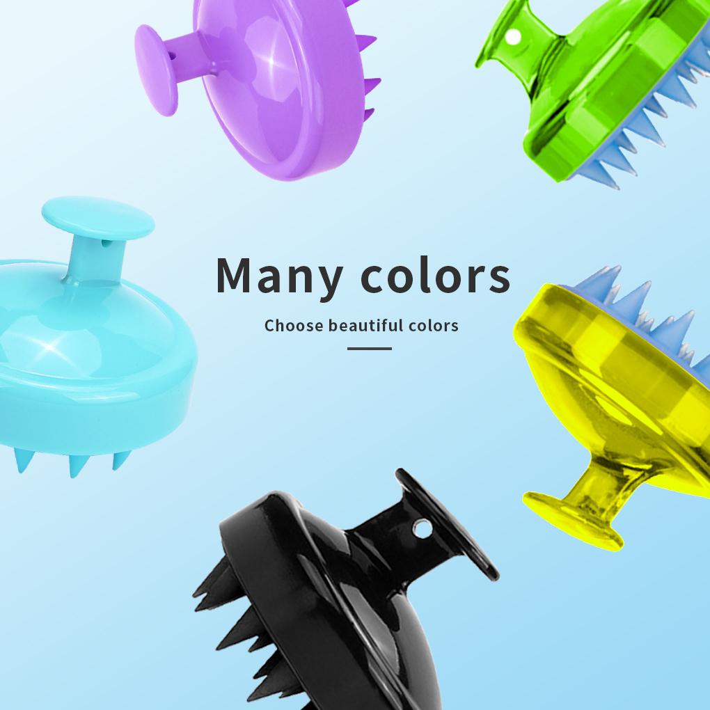 Silicone Brush Scalp Head Washing Hair Curly Hairbrush Pocket Professional Smooth Cleaning Massage Gifts for Girls