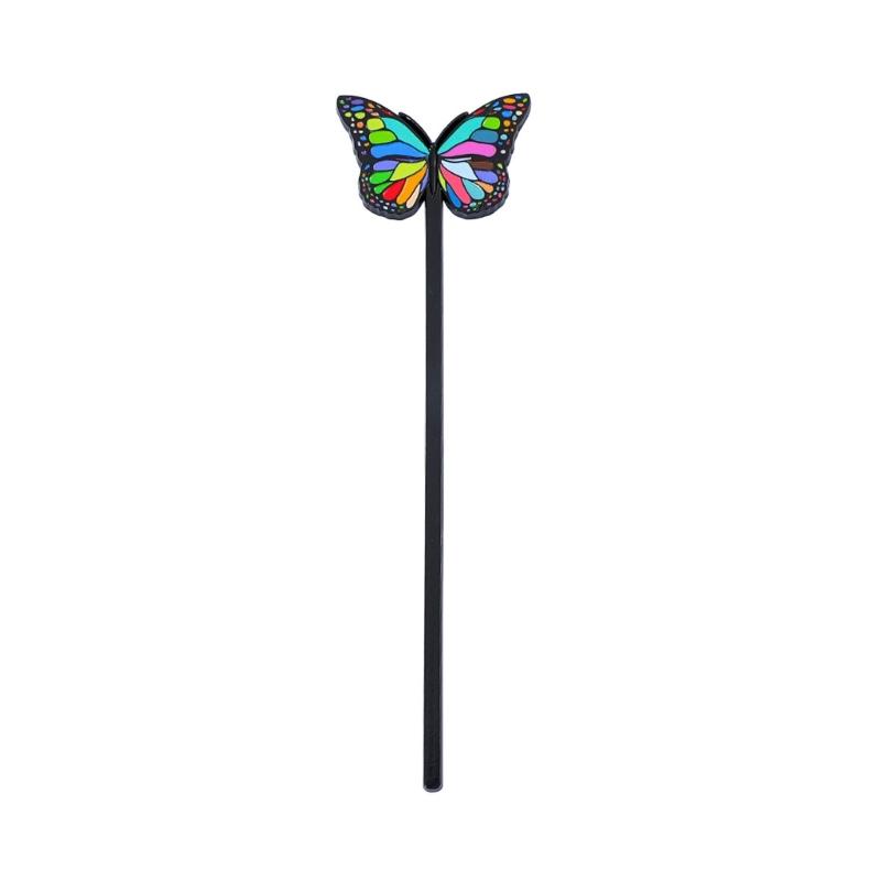 Butterfly Painted Metal Bookmarks Enamel Bookmarks Reading Aid Decorative Hairpin for Book Lover Women Reading Aid