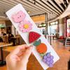 Charm and simple cute hair-keeping tool magic stickers cartoon for messy hair Children's fruit-shaped candy-colored postcard-style