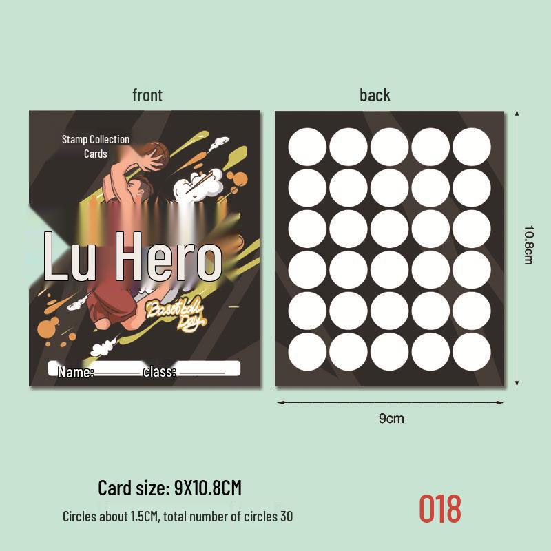 Customizable Reward Stamp Card for Teachers and Children