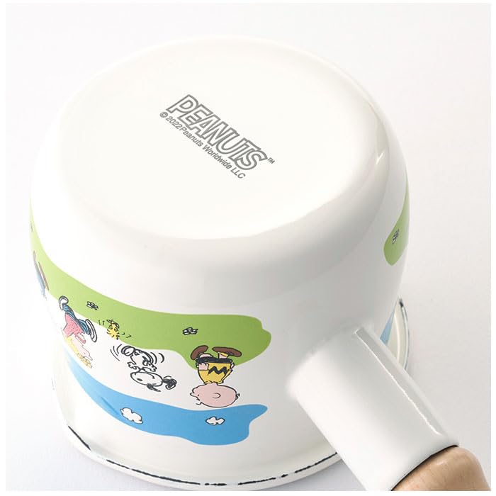 PEANUTS Enamel Petit Milk Pan (Milk Pan) - Break Time