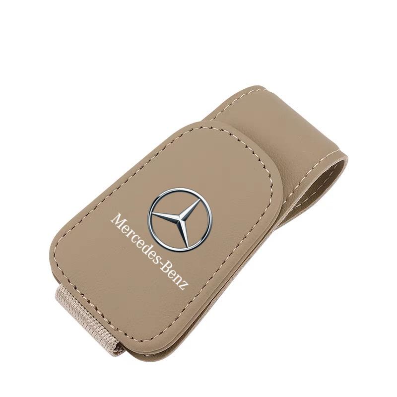 Car Sun Visor Sunglasses Clip Magnetic Glasses Holder For Mercedes Benz W203 W204 W205 W206 W212 CLK GLA C E S Class Accessories QX3