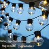 Waterproof 5cm Round String Lights for Outdoor Camping, Tent Decoration, and Night Market Stalls