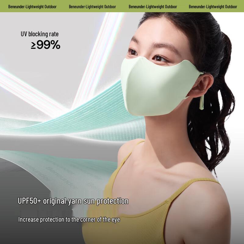 Beneunder Women's Cooling UV Protection Face Mask with Eye Corner Guard
