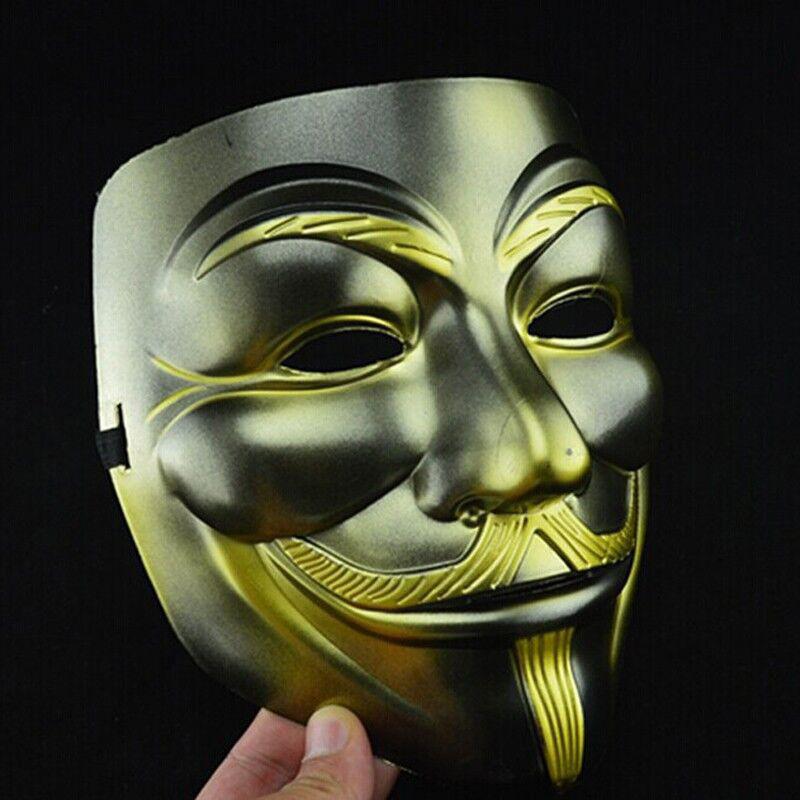 Fashion V For Vendetta Guy Fawkes Mask Anonymous Halloween Costumes Cosplay