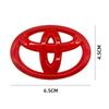 1Pcs Toyota ABS Steering Wheel Emblem Sticker Interior Modification Badge For Toyota Hilux Corolla RAV4 Camry Highlander Yaris