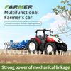 RC Farm Tractors Car 1/24 Radio Controlled Cars and Trucks 2.4G with Light Simulated Engineering Truck Model Toys for Kids Xmas