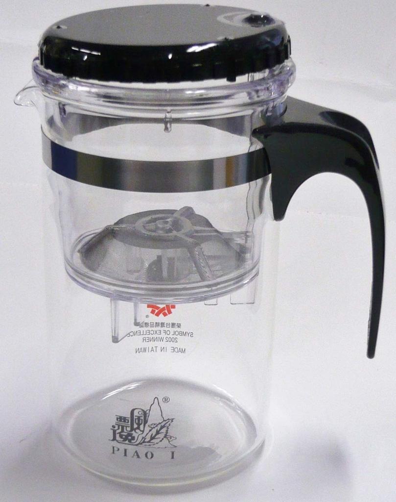 Taiwanese-made piaoi multi-purpose teapot, 500ml, GL865, heat-resistant glass