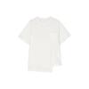 Solid Color Crew Neck Short Sleeve T-Shirt Women Tops White IV5555