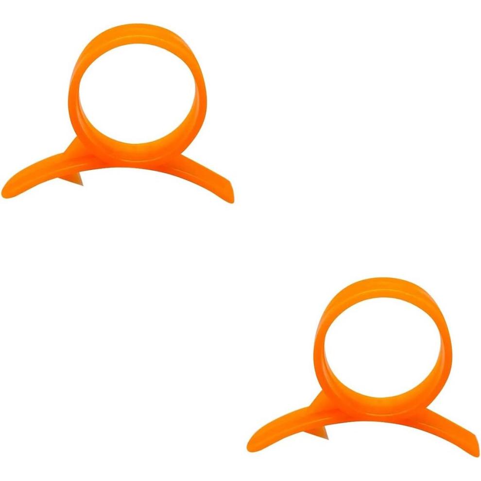 2-Pack Orange & Citrus Peeler - Thumb Ring Design, Quick Peel, Hygienic ABS, Lightweight & Durable Kitchen Tool