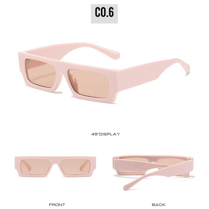 Nowe Męskie Markowe Okulary Przeciwsłoneczne Retro Kwadratowe Vintage Małe Prostokątne Damskie Okulary Przeciwsłoneczne Luksusowe Okulary Czarne Białe Okulary