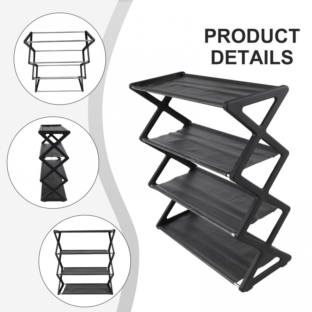 Ladder Shoe Rack X Shaped Easy Assembly Multi Layer Storage for Shoes