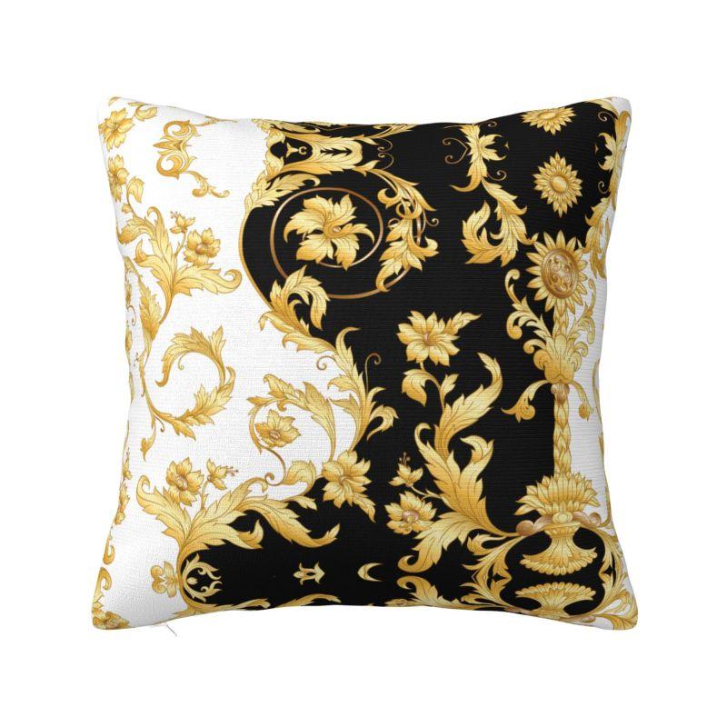 Barockes Blumenmuster Kissenbezüge Europäischer Rokoko Stil Weiche Niedliche Kissen für Sofa Heimdekoration
